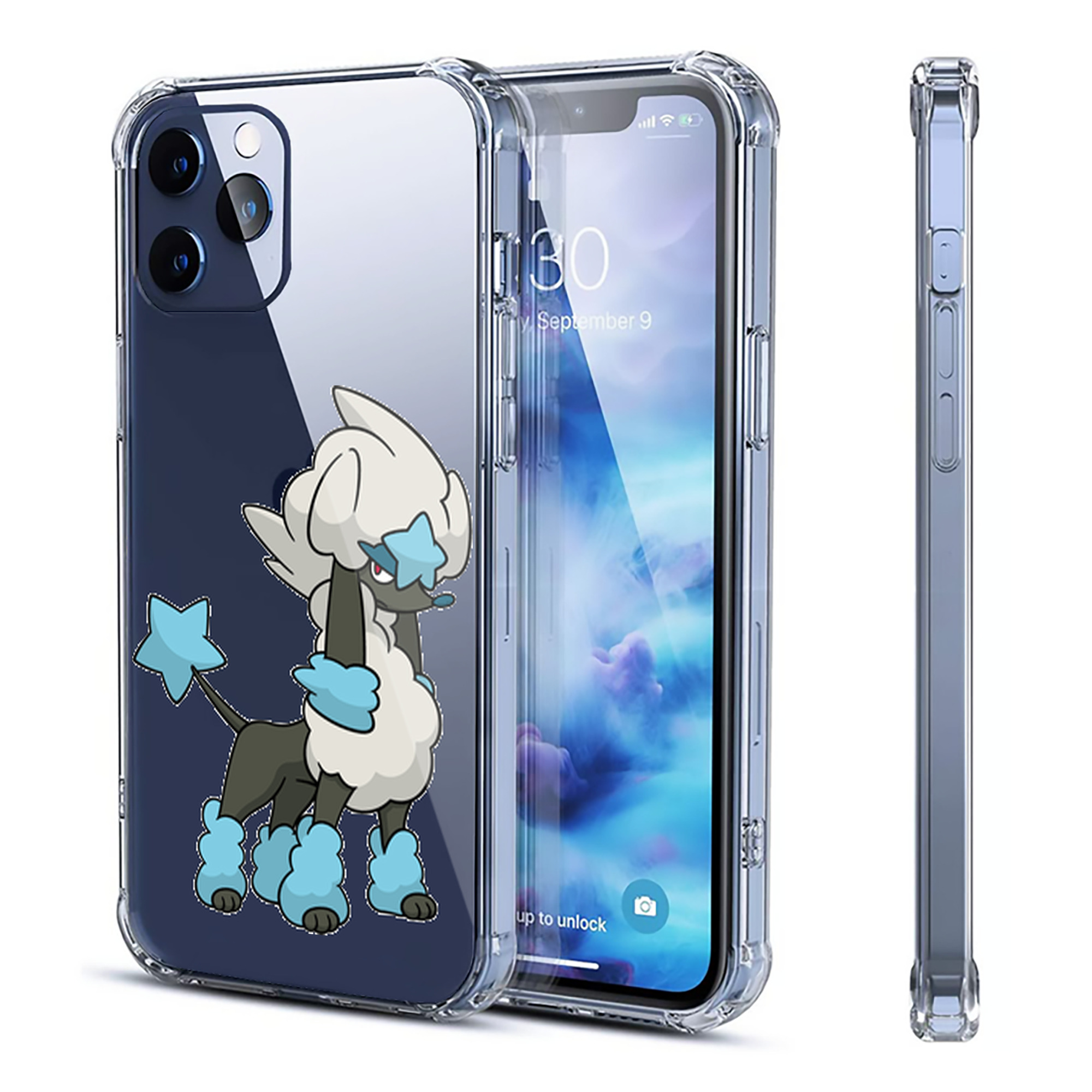 （画像用） ポケットモンスター Pokémon 【iPhone 12シリーズ対応】透明スマホケース（クリアソフトケース）